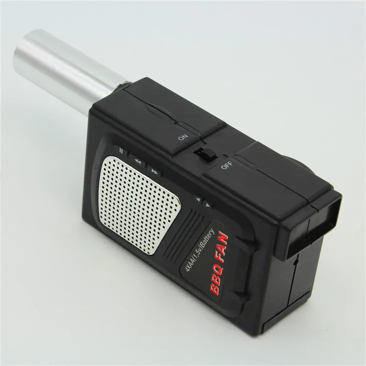 Batterianvändning Grill Brandluftfläkt Lågt ljud DC Elektrisk BBQ Fläkt Luftgrillfläkt FD311A