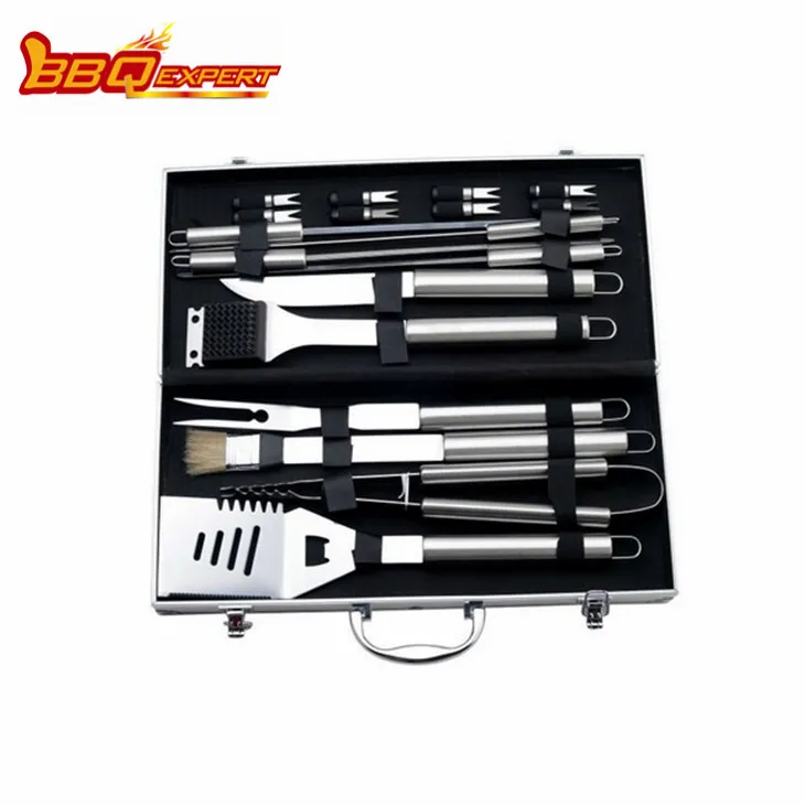 Rostfritt stål tillbehör 18 ST BBQ Tools Grill Set