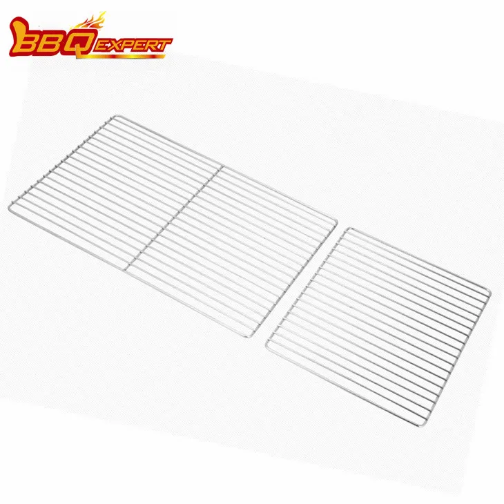 Förtjocka mor-son-struktur grillgrillar i rostfritt stål